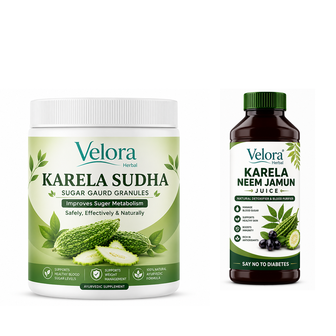 Sugar Balance Combo | Karela Neem Jamun Juice & Karela Sudha Granules